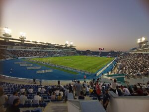 Nasaf Stadium. Credits: Mrjavokh1r, CC BY-SA 4.0 , via Wikimedia Commons.