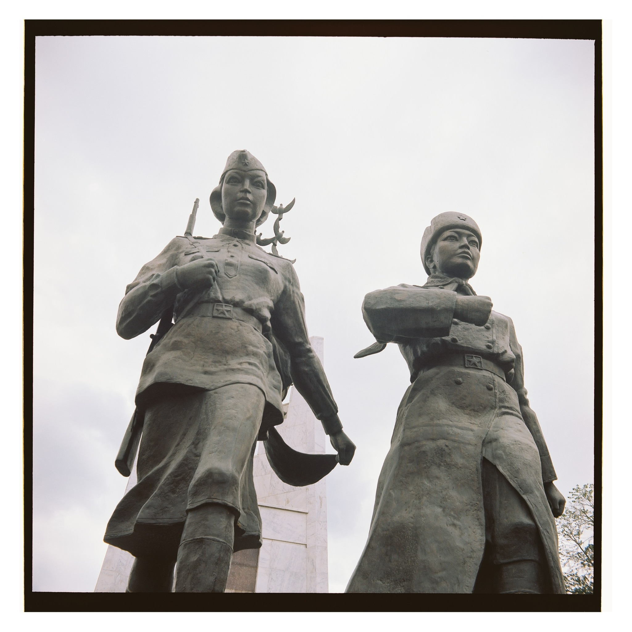 Monument to the Soviet Union heroes Aliya Moldagulova and Manshuk Mametova