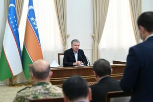 Shavkat Mirziyoyev visit to Nukus, Karakalpakstan during the 2022 July events. Source: president.uz https://t.me/Press_Secretary_Uz/2061
