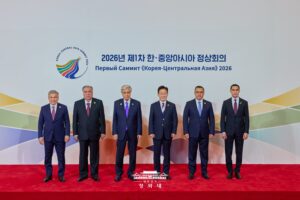 The first Korea-Central Asia Summit brought together South Korean President Lee Jae-myung and the leaders of the five Central Asian states in Seoul on 16 September 2026. Photo: Office of the President of the Republic of Korea.