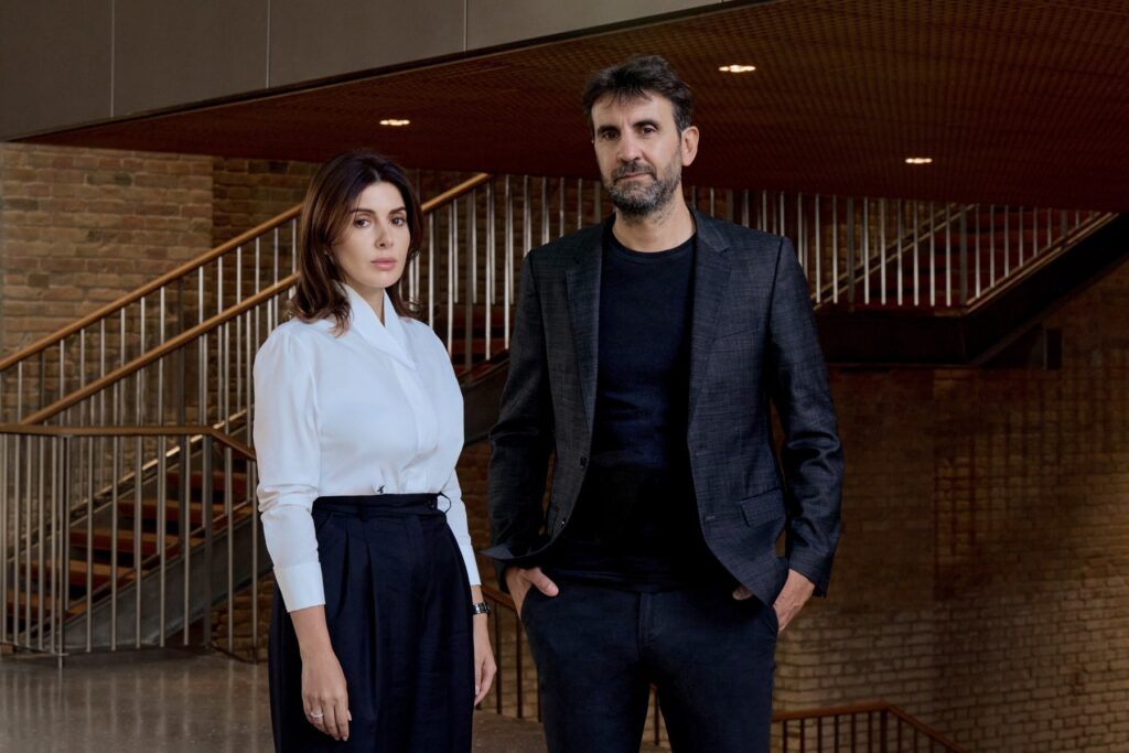 Gayane Umerova, Chairperson of the Uzbekistan Art and Culture Development Foundation (ACDF), and Joseph Grima, Programme Director of the Aral School. Photo courtesy of ACDF.