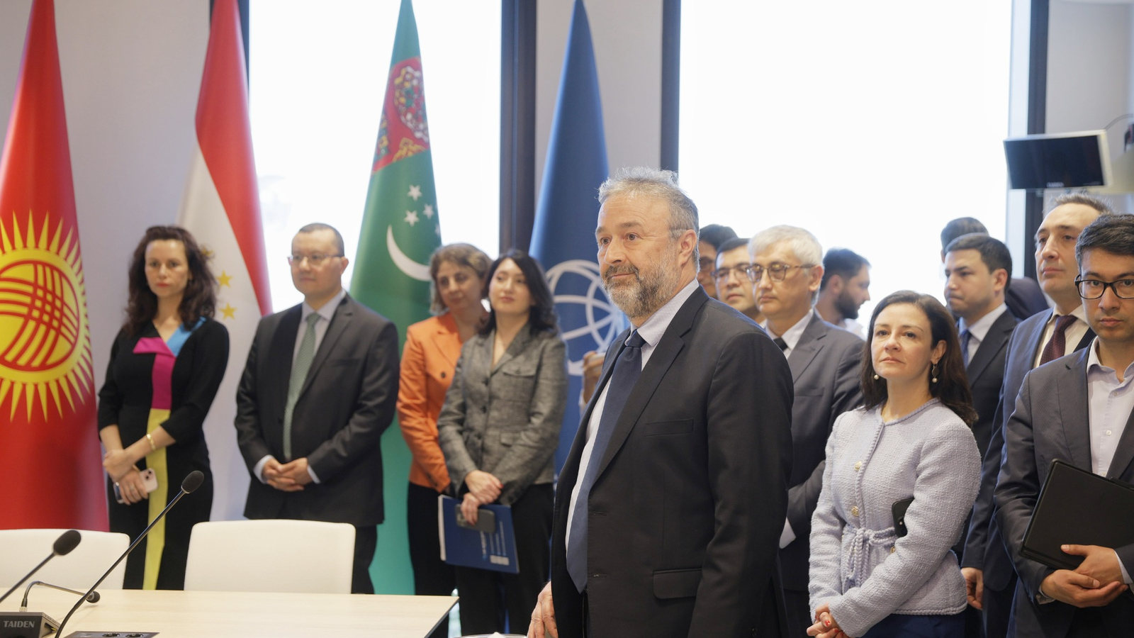 Najy Benhassine, World Bank Division Director for Central Asia, at a regional meeting with representatives of Central Asian countries. Courtesy of the World Bank.
