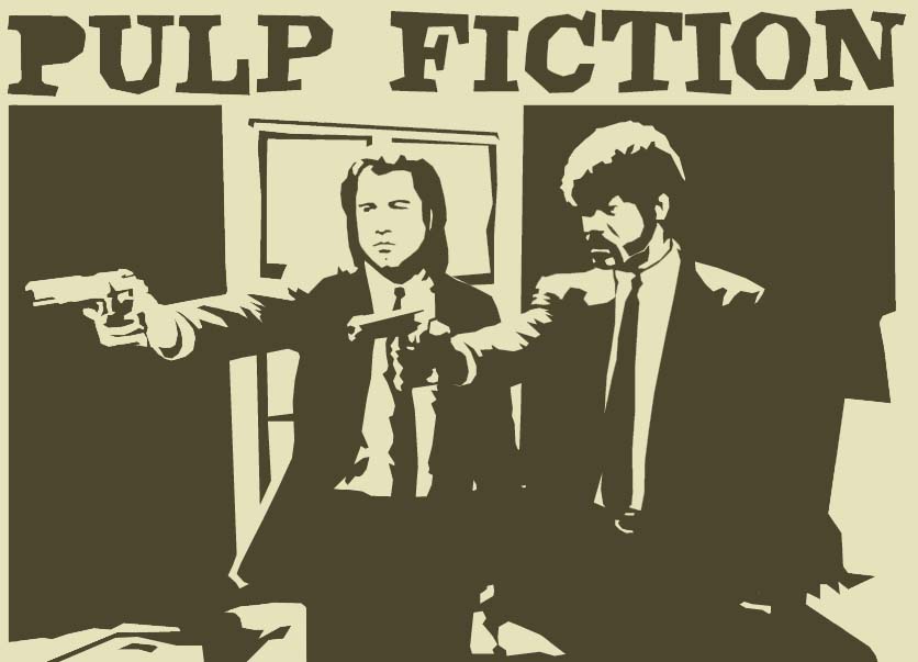 John Travolta et Samuel L. Jackson dans Pulp Fiction de Quentin Tarantino