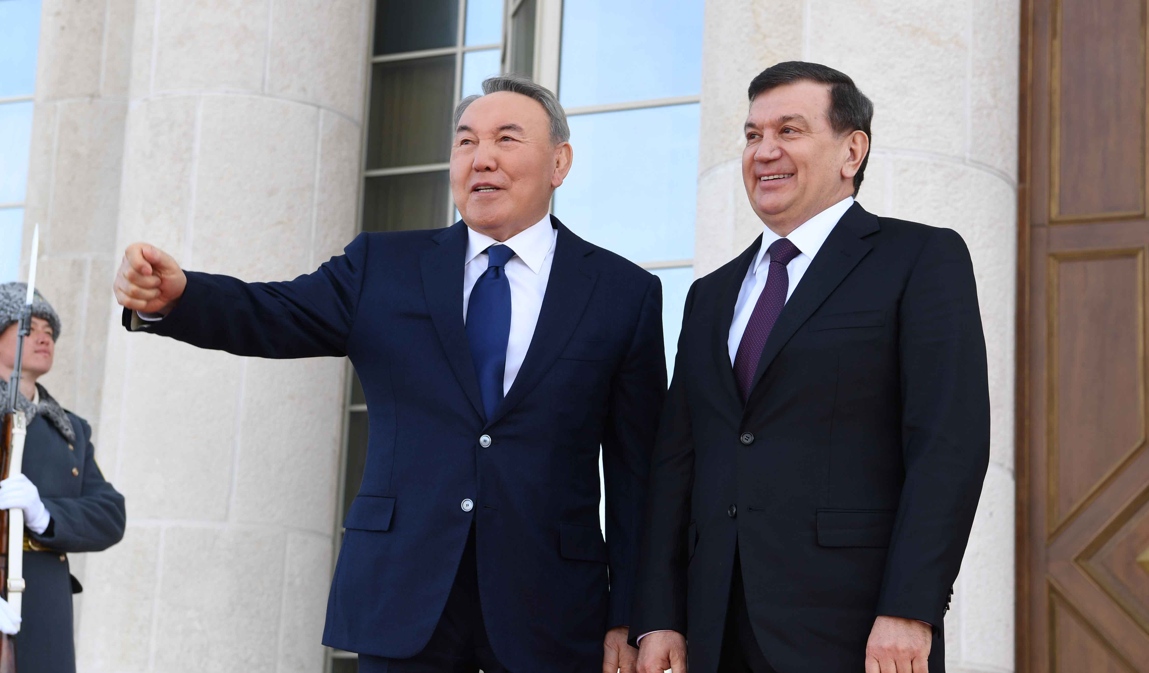 Noursoultan Nazarbaïev Chavkat Mirzioïev Kazakhstan Ouzbékistan Visite