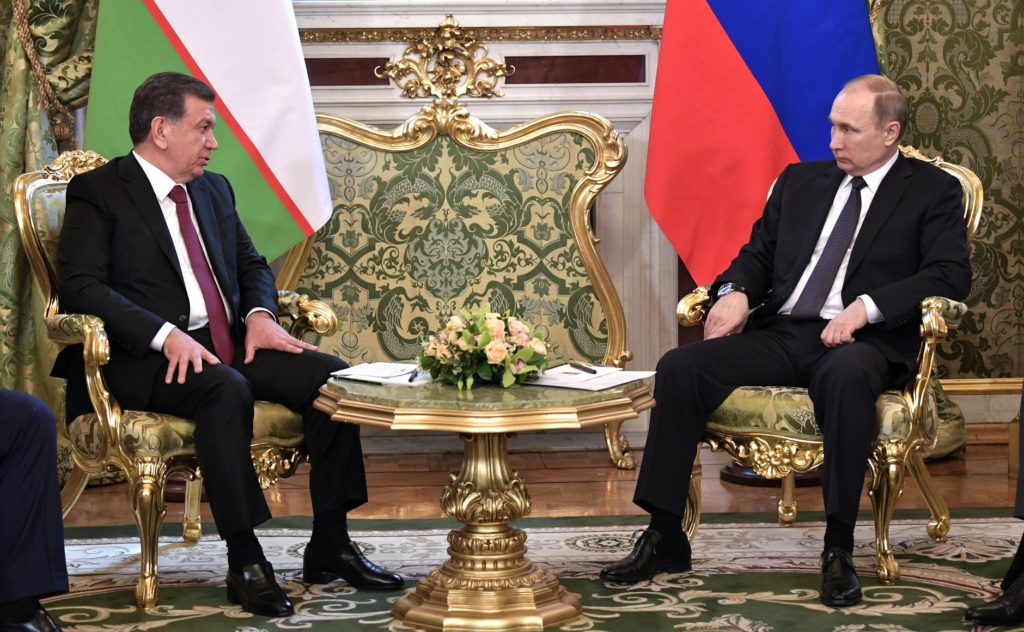 Chavkat Mirzioïev Vladimir Poutine Ouzbékistan Russie visite Moscou