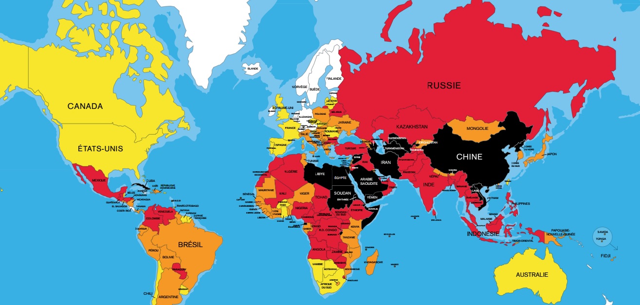 Classement Liberté Presse 2017 RSF