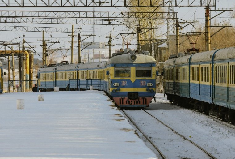 Stepnogorsk Kazakhstan ER-22 Train Electrique Tourisme Vintage