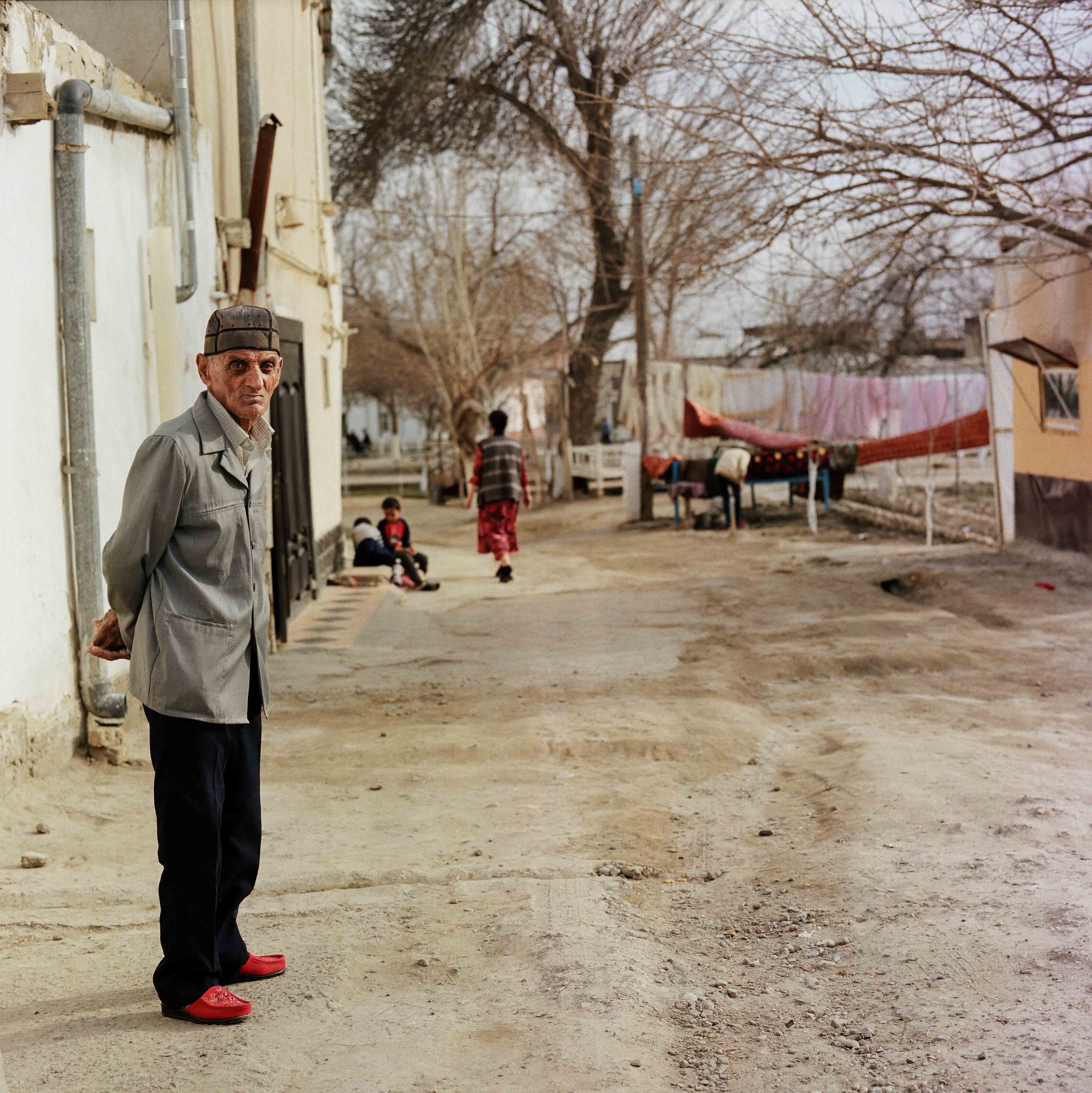 Ancien Boukhara Ouzbékistan Vieil homme Photo