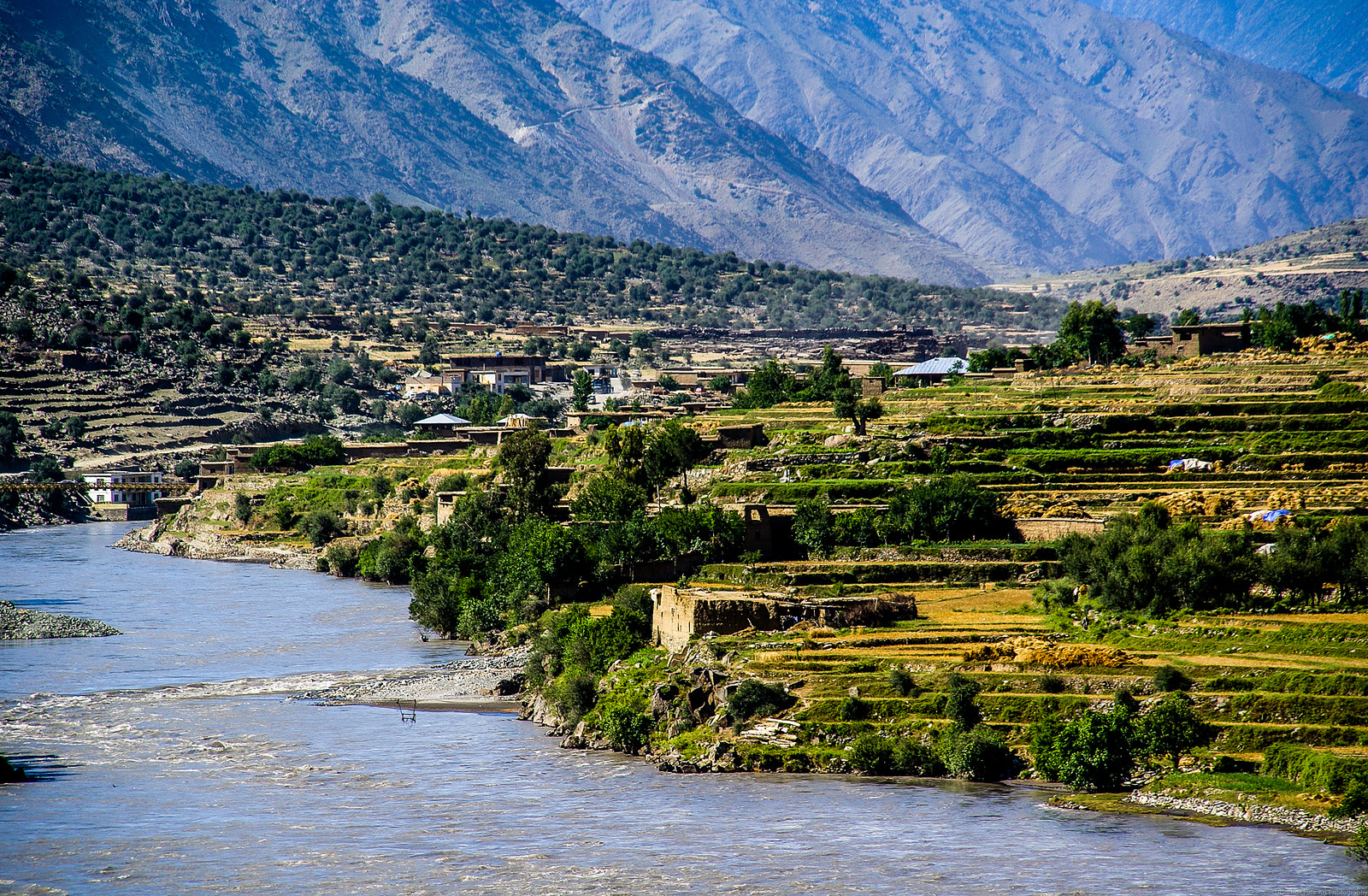 Afghanistan Naray Ville Eau Montagne