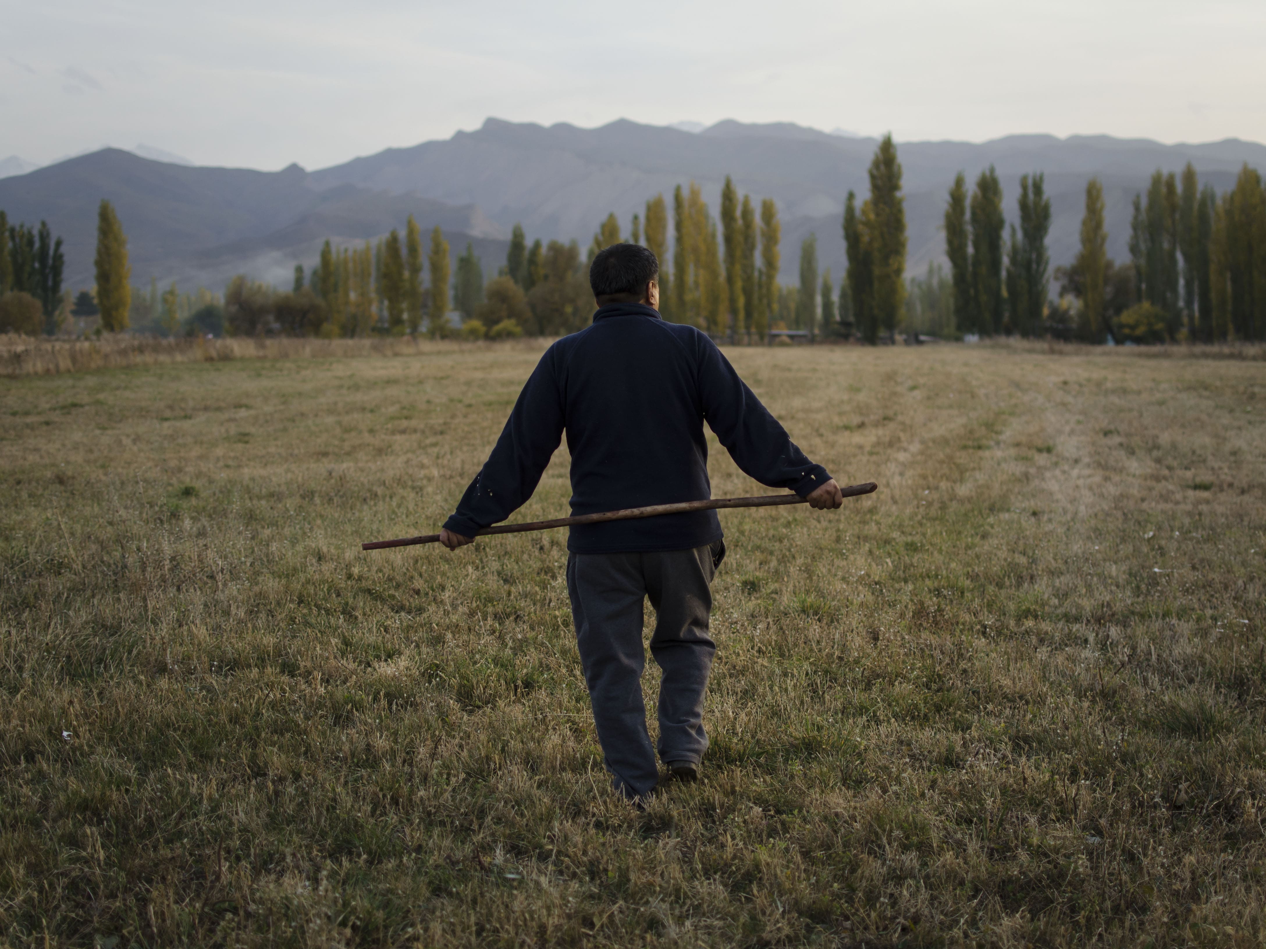 Campagne Village Kirghizstan