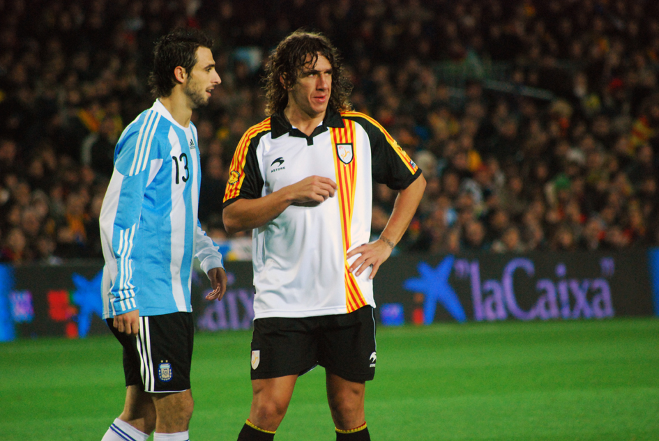 Carles Puyol Droite Match Argentine Catalogne