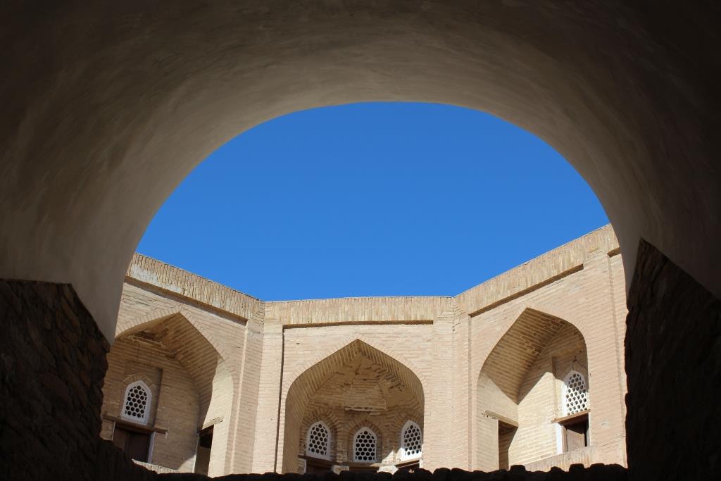 Khorezm Ciel Khiva Ouzbékistan Madrassa