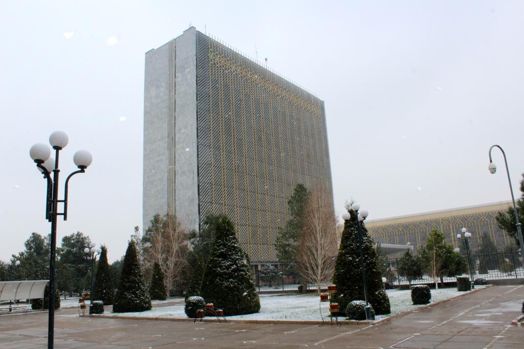 Samarcande Préfecture Ouzbékistan Neige Hiver