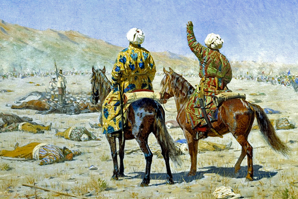 Peinture Vasily Vereshchagin Asie centrale Russie Révolte