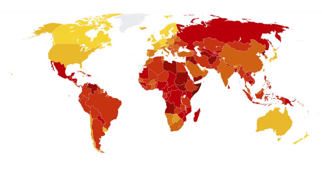 Transparency International Corruption Perception Index Classement 2017