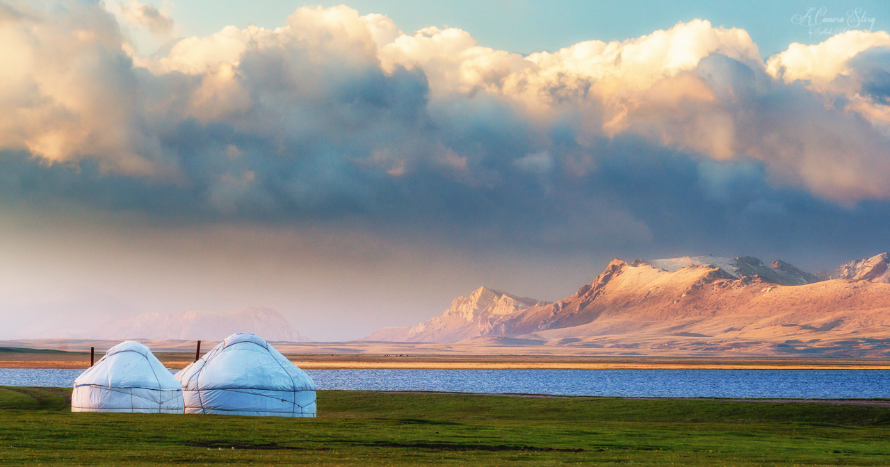 Yourte Kirghizstan Montagne Lac Environnement