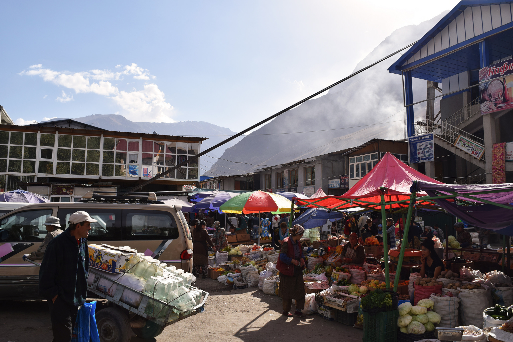 Bazar, Marché, Khorough, Tadjikistan, Asie Centrale