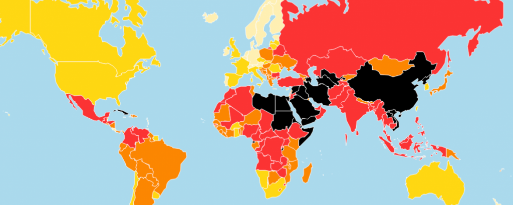 Liberté de la presse Asie centrale Reporters sans frontières 2018 2017 Classement Carte