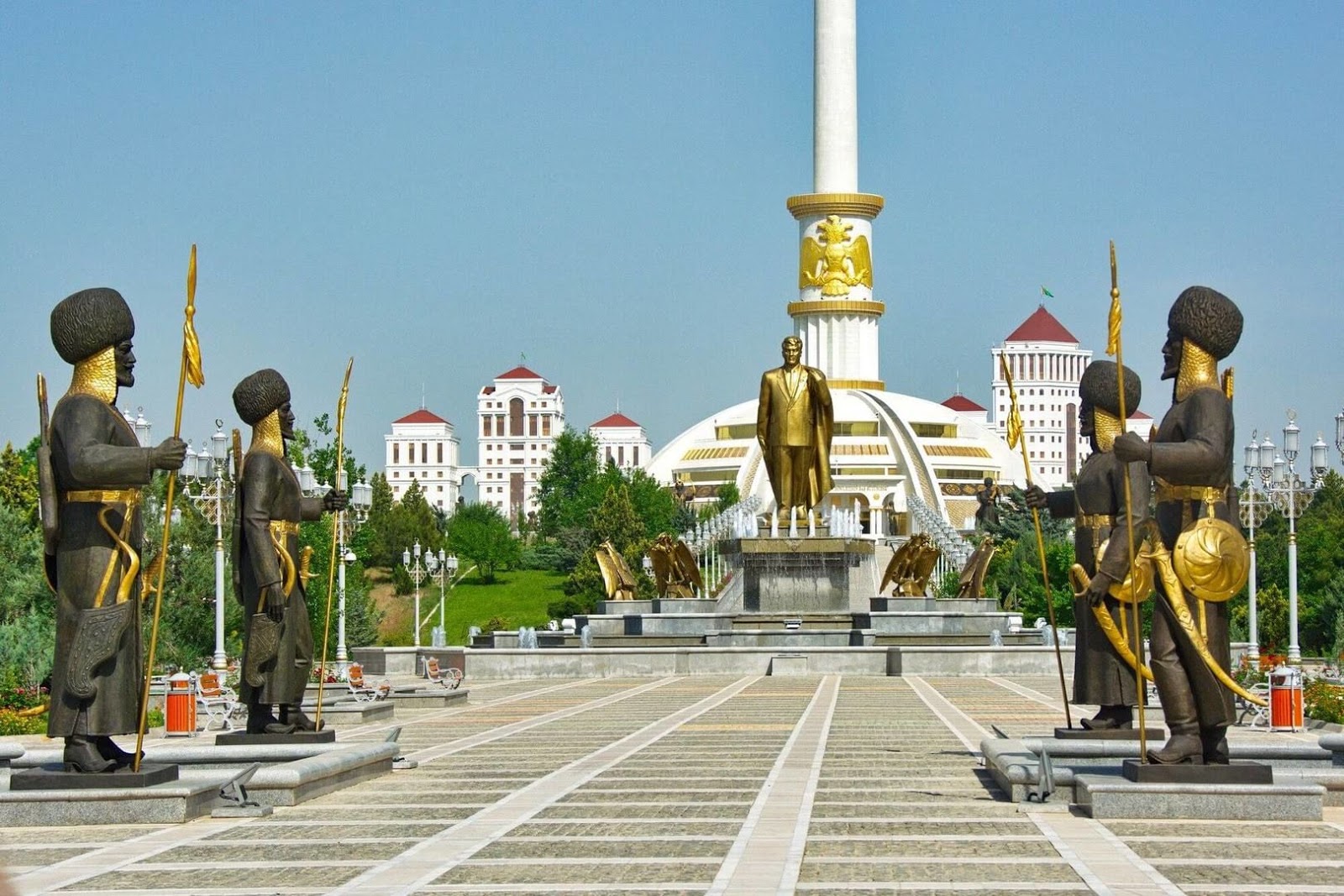 Parc Indépendance Achgabat Capitale Turkménistan