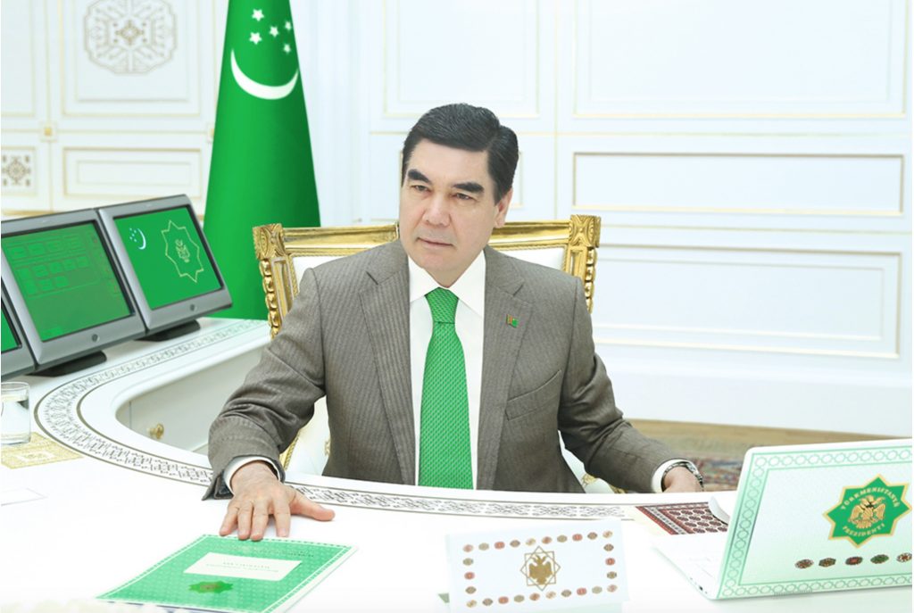 Président Gourbangouly Berdymoukhamedov Bureau Photo Une Médias