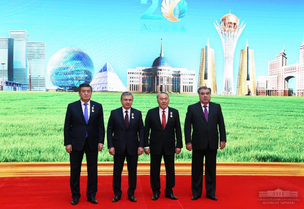 Quatre chefs d'Etat centrasiatiques réunis à Astana pour l'anniversaire du président kazakh, Noursoultan Nazarbaïev