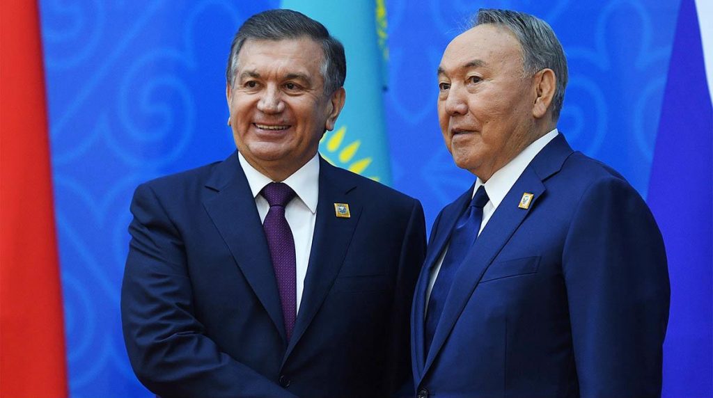 Président Chavkat Mirzioïev Noursoultan Nazarbaïev