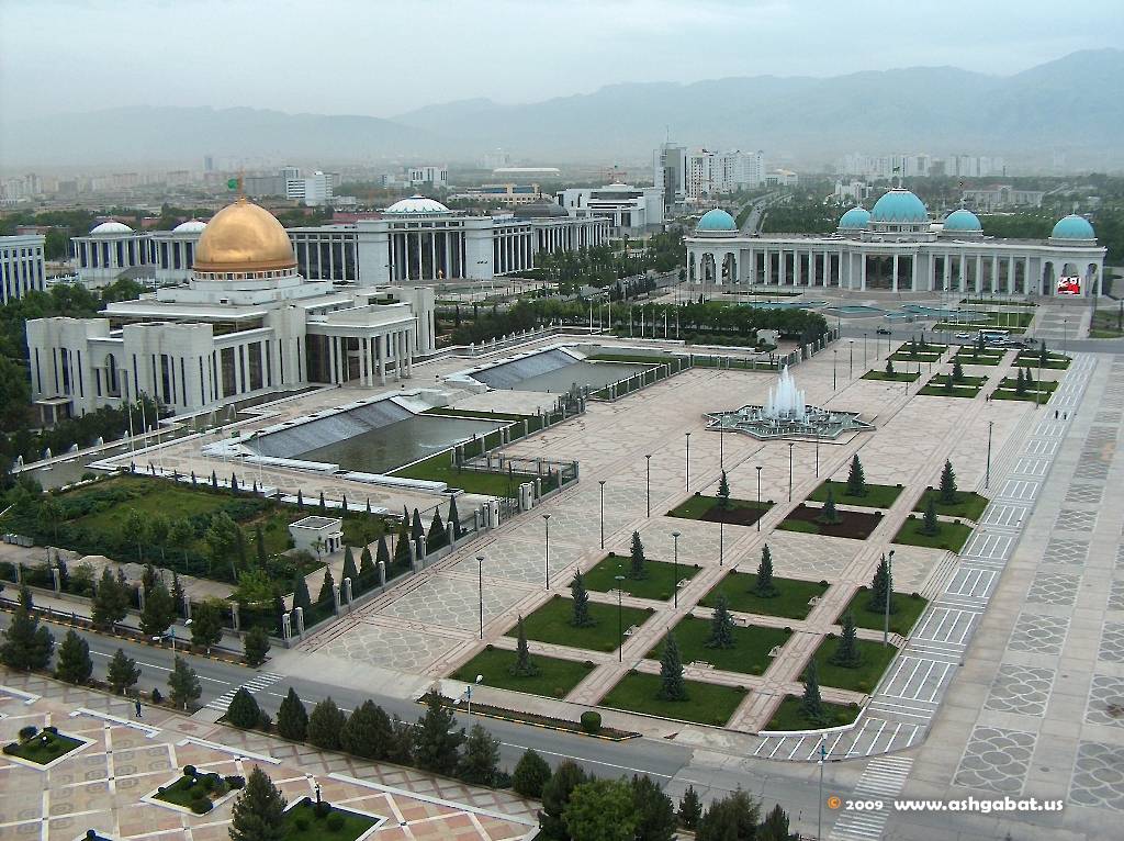 Vue Achgabat Capitale Turkménistan