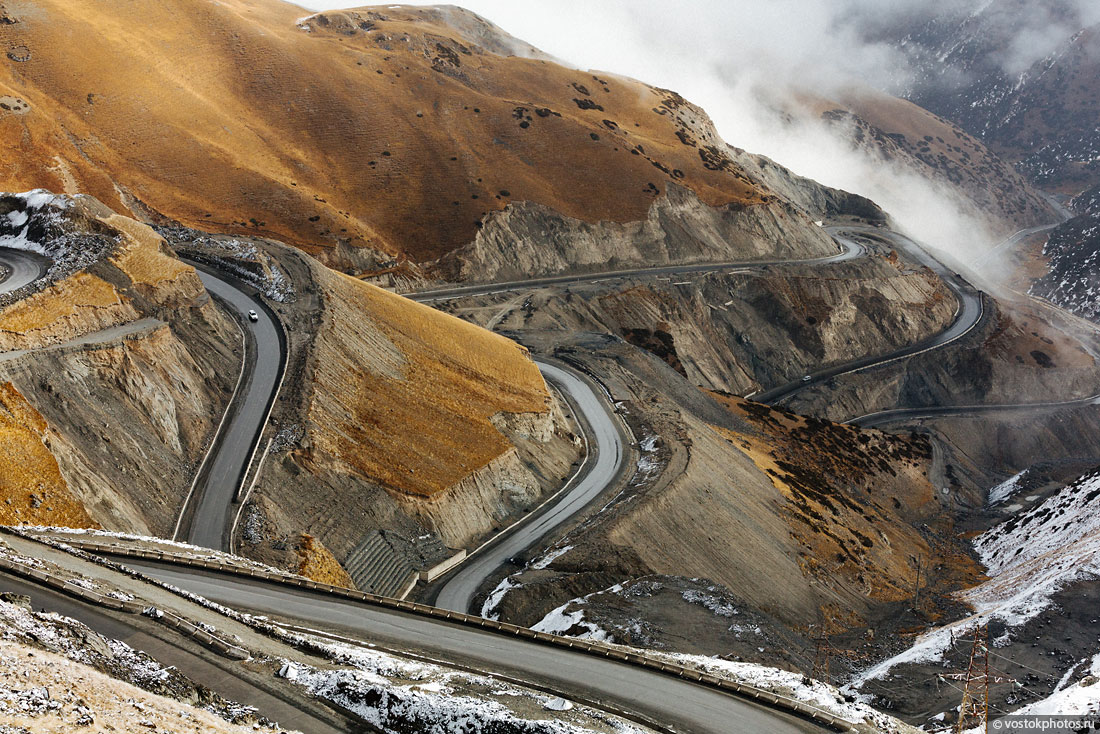 Kirghizstan Pamir Montagne Reportage Paysages Route Virages