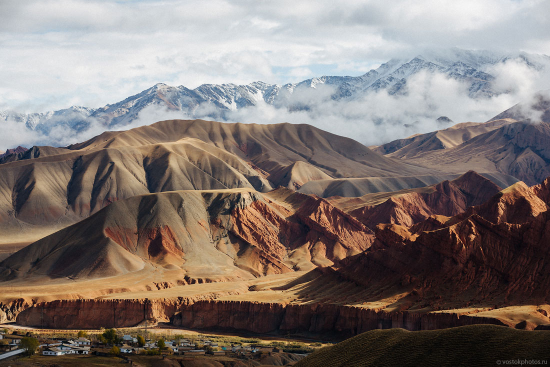 Kirghizstan Pamir Montagne Reportage Paysages Route Asphalte Sary Tach Och