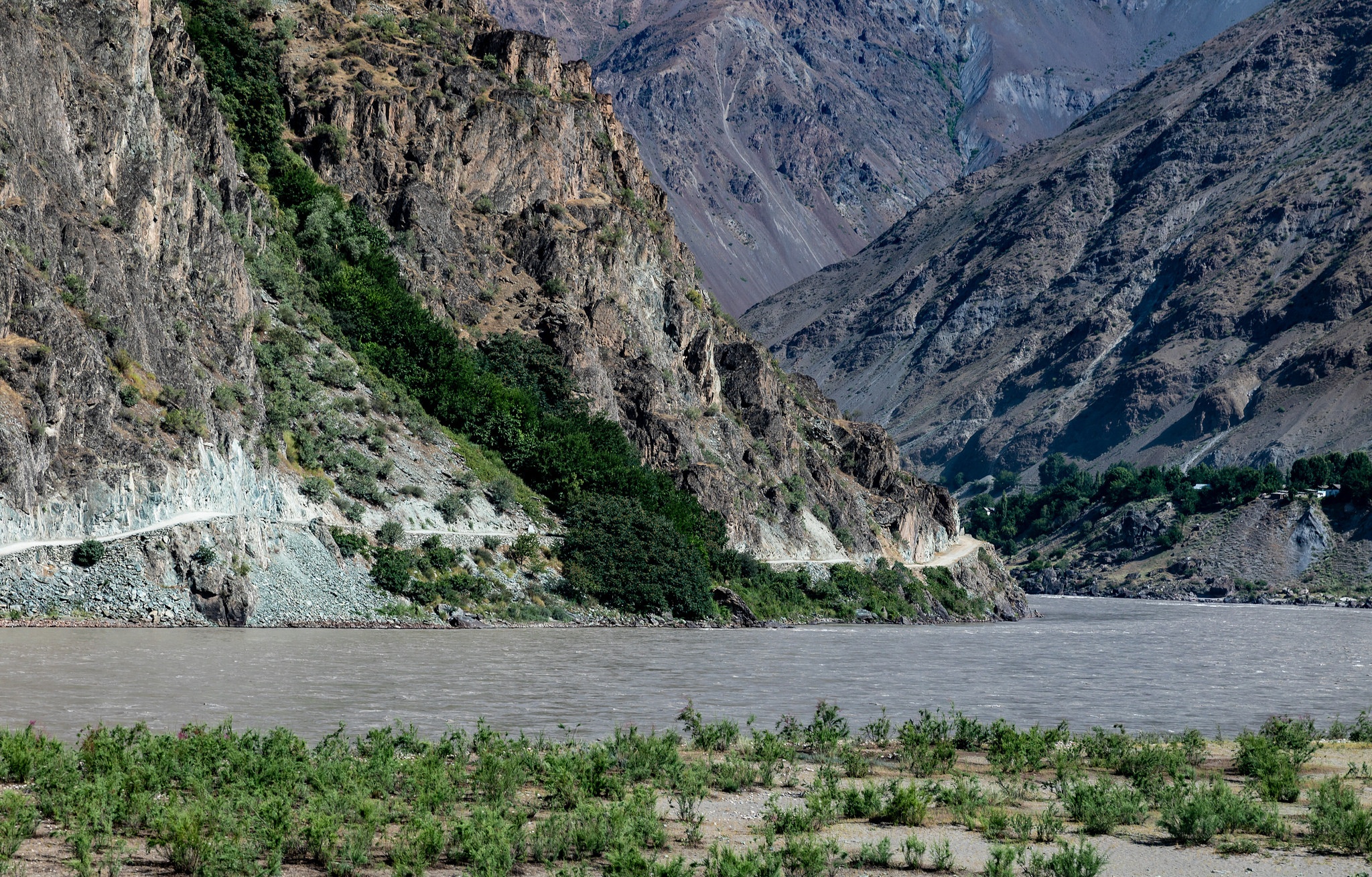 Panj Pianj Tadjikistan Afghanistan frontière