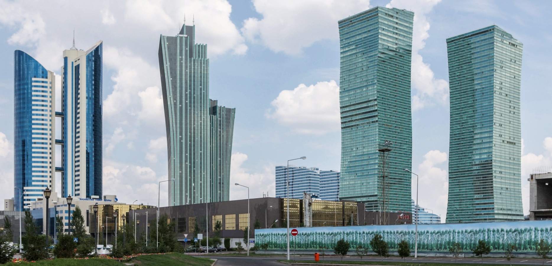 Vue Astana Capitale Kazakhstan Administrations Pays