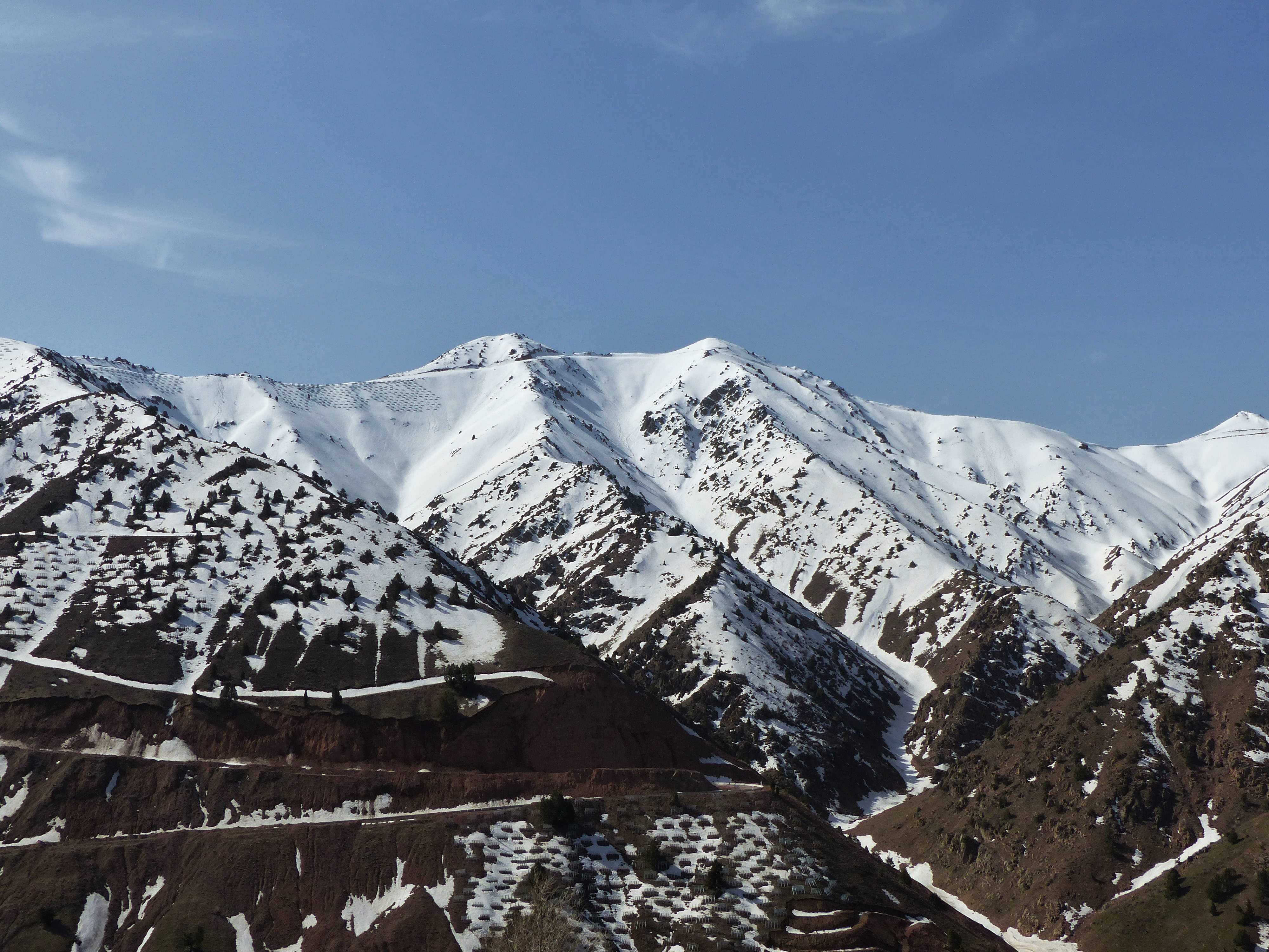 Sur la route vers la vallée de Ferghana