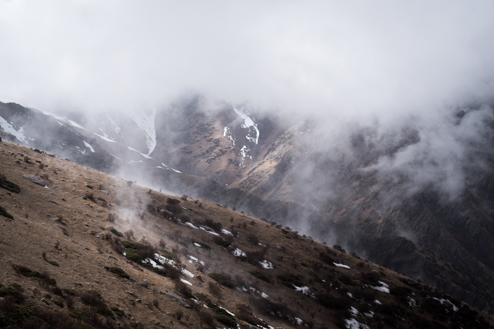 Bichkek Naryn Kirghizstan Montagnes Paysage