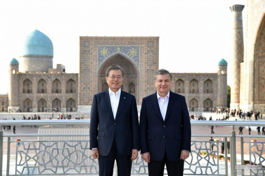 Corée du Sud Moon Jae-In Chavkat Mirzioïev Ouzbékistan Visite