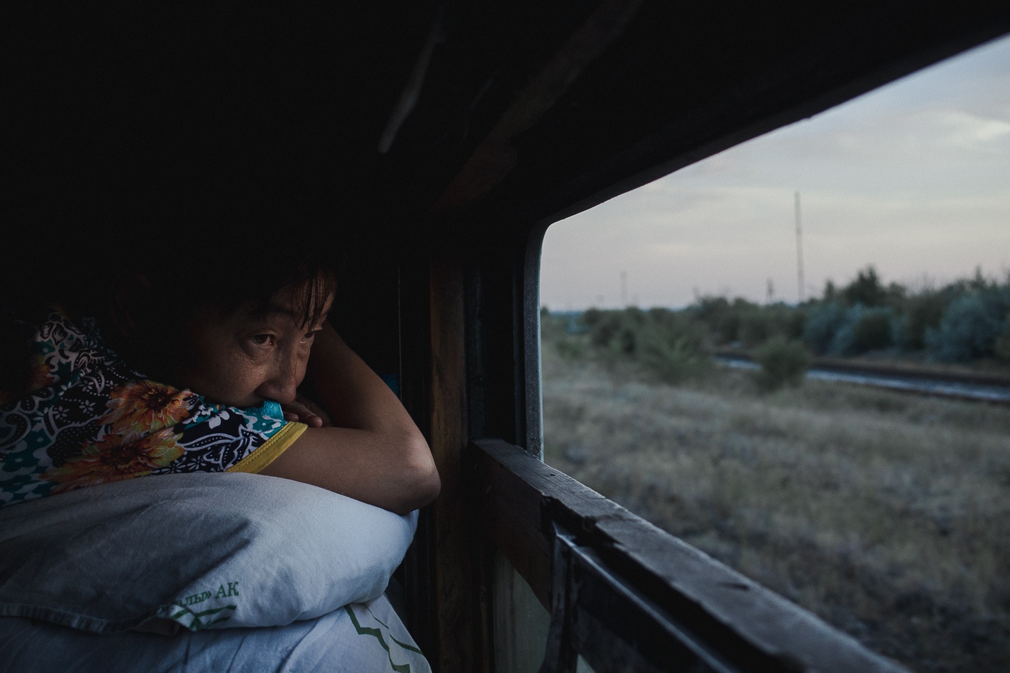 Kazakhstan train Pensées Femme