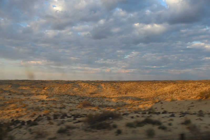 Kazakstan Oyil Aktioube Désert Oasis Pétrole