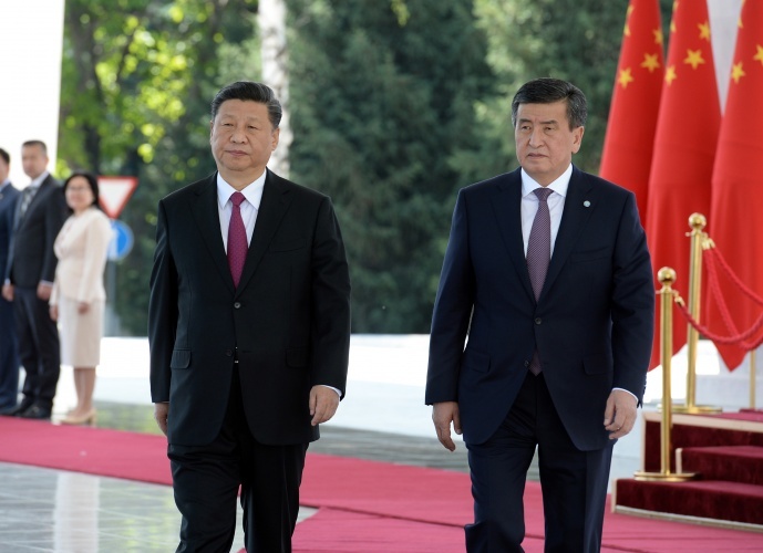 Kirghizstan Bichkek Sooronbaï Jeenbekov Xi Jinping Rencontre Xinjiang Camp Reéducation