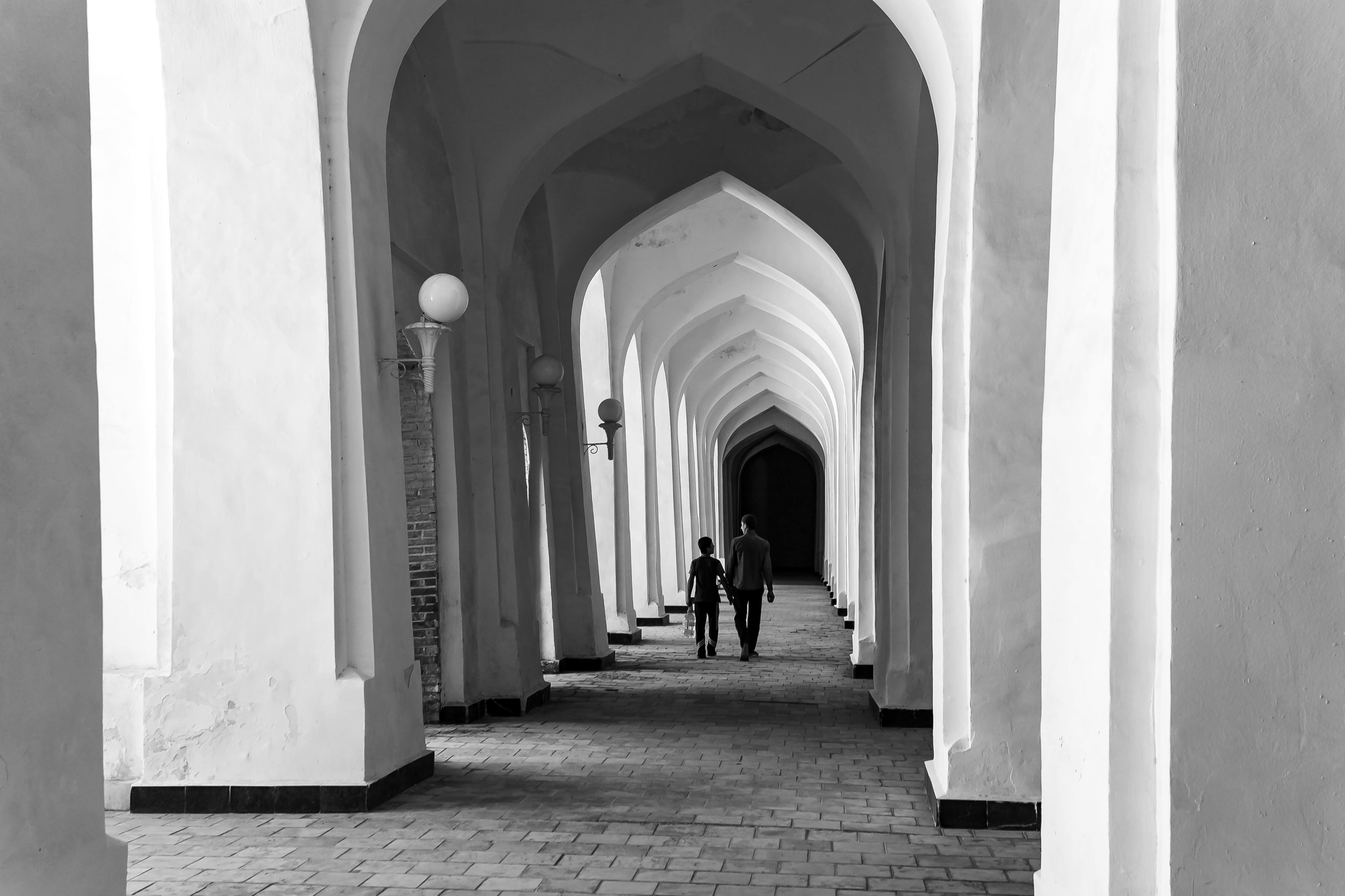 Colonnade Boukhara Mosquée Kalon Tanya Zavkieva