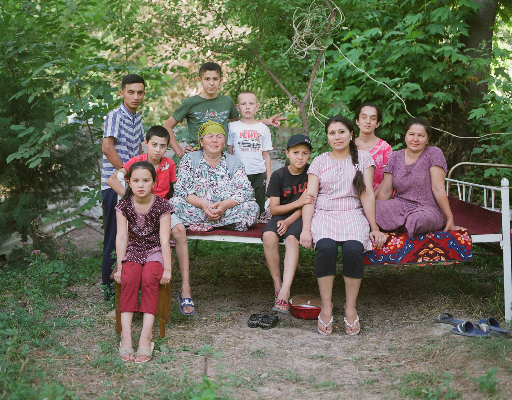 Famille Ouzbékistan Taptchan Portrait Hassan Kurbanbaev