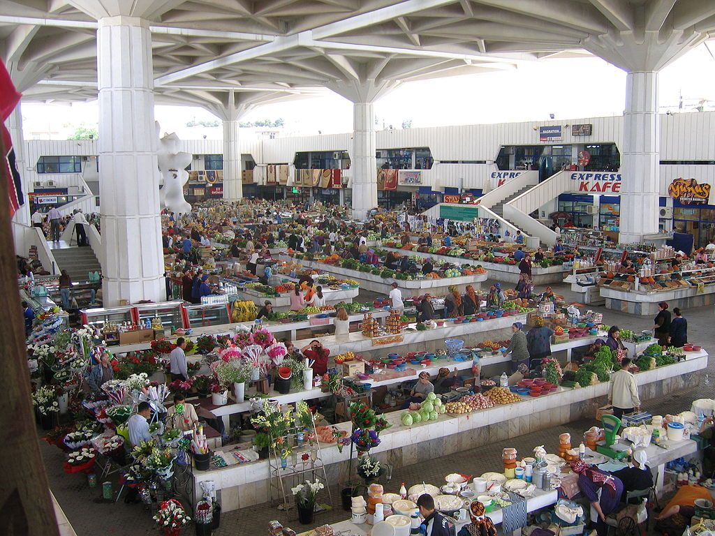 Marché Russe Turkménistan Achgabat Capital Bazar