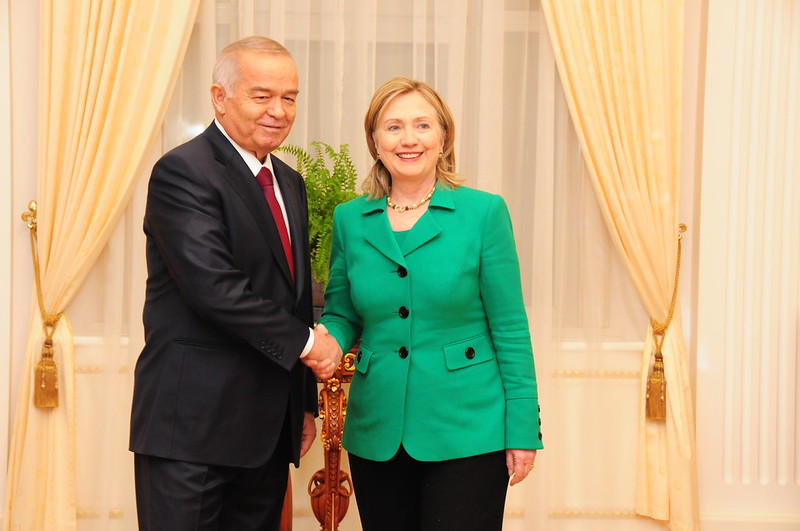 Hillary Clinton Islam Karimov 2011