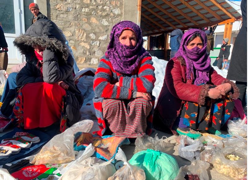 Femmes marché Tadjikistan Khorog