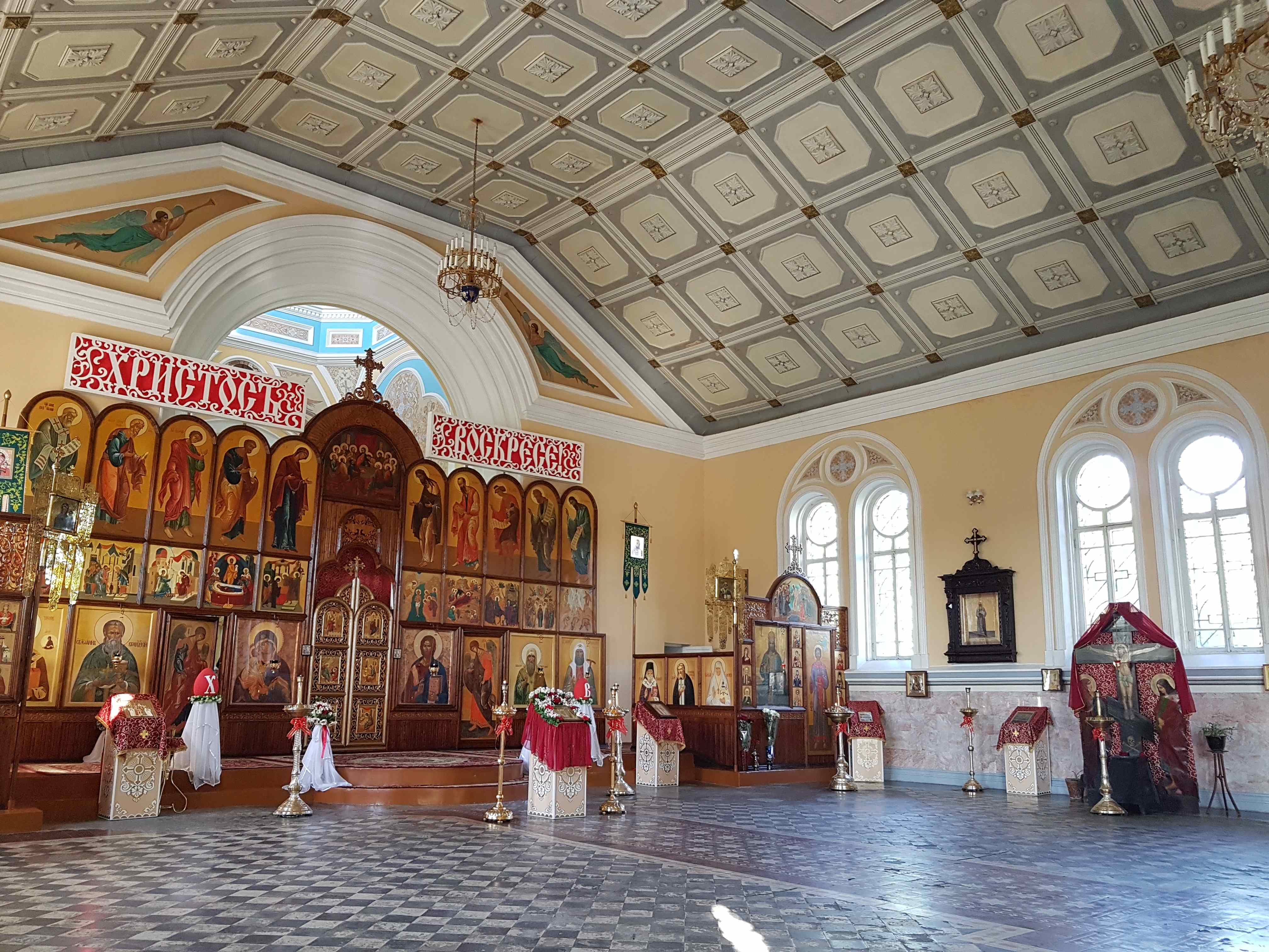 Cathédrale Saint-Alexis Samarcande Ouzbékistan Eglise orthodoxe Intérieur