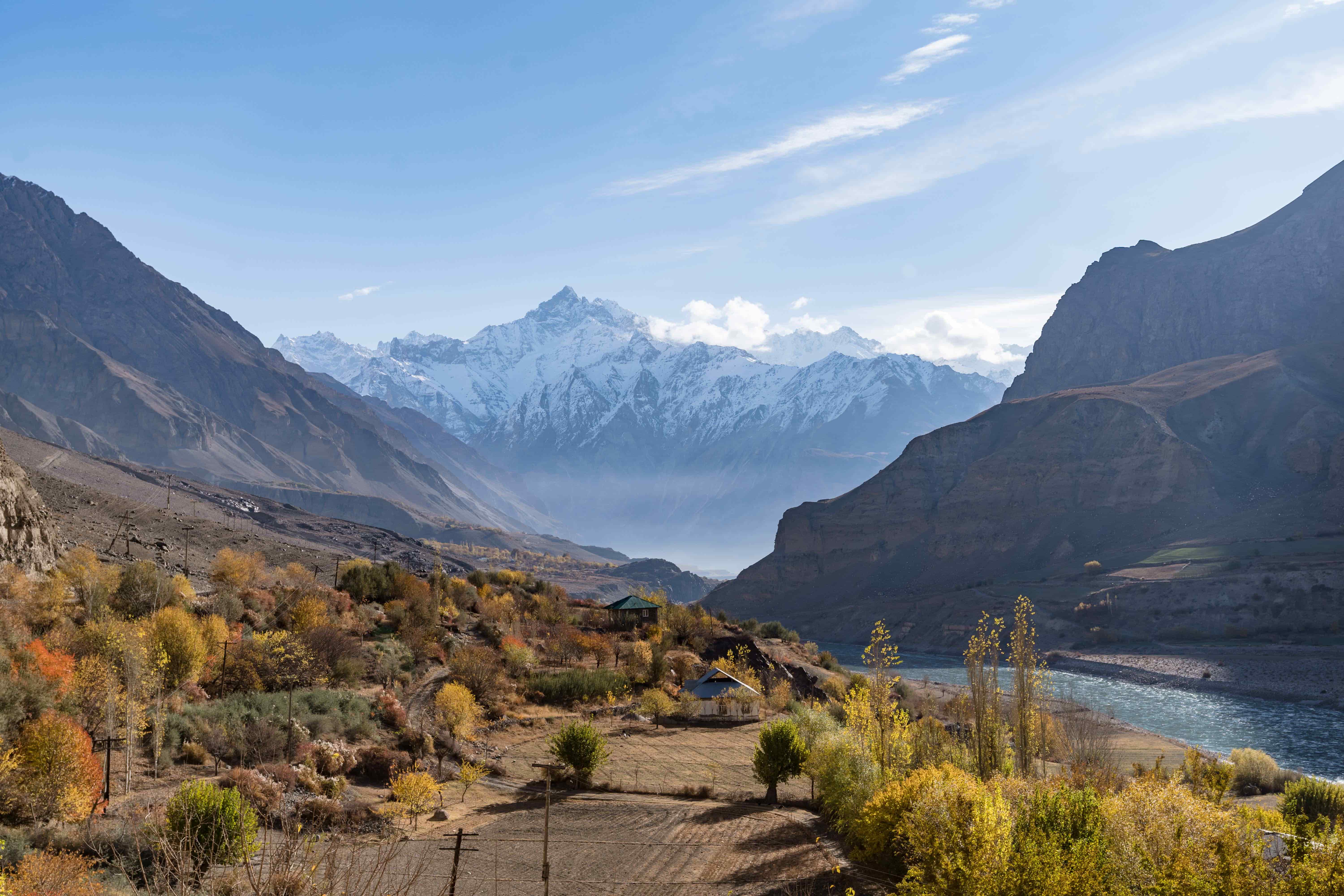 Afghanistan Tadjikistan Frontière Montagne