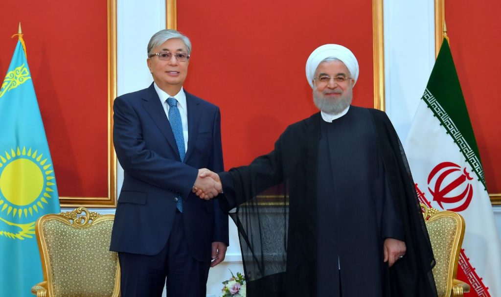 Kassym-Jomart Tokaïev Hassan Rohani Iran Kazakhstan Relations bilatérales Diplomatie Commerce Entretien