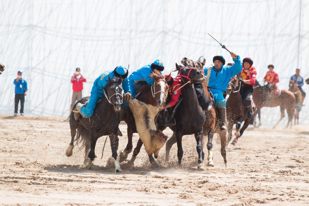 Kirghizstan Jeux Mondiaux Nomades Kök-Börü Sport Chevaux