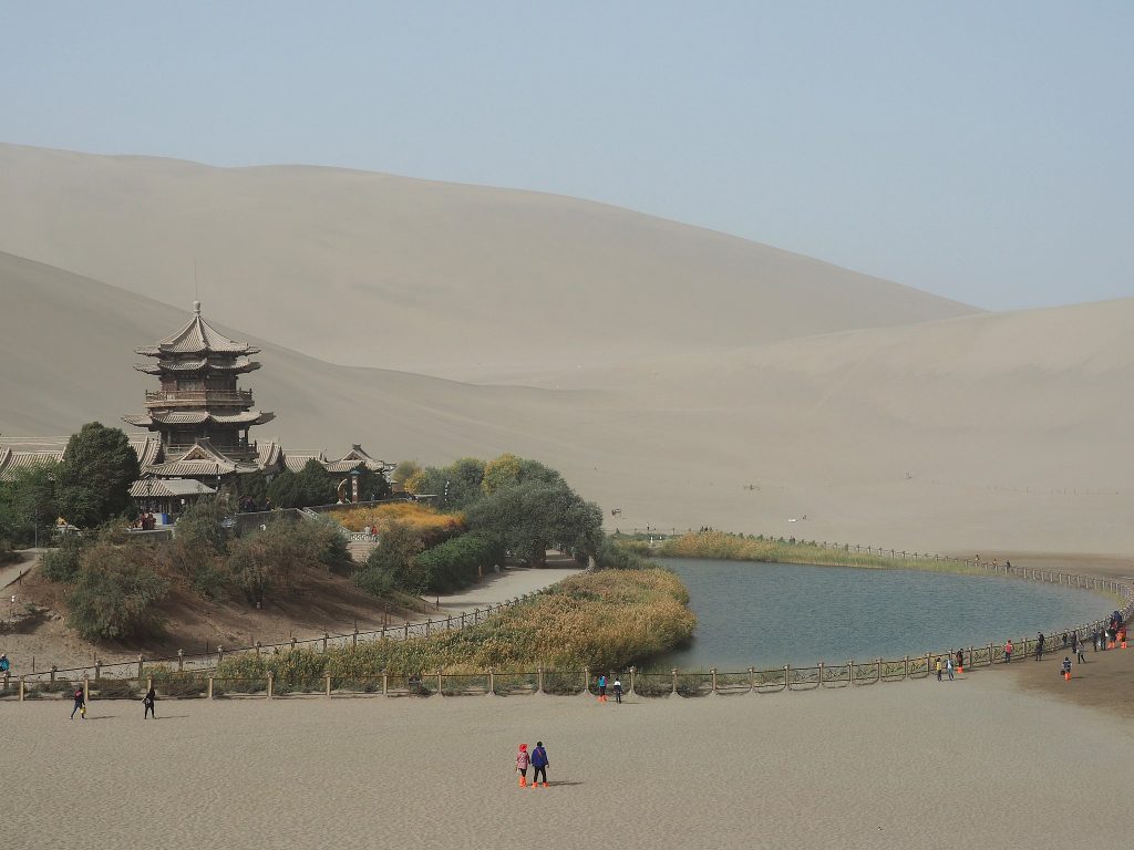 Oasis Yueyaquan Dunhuang, le désert Taklamakan Chine Routes de la Soie Histoire Lettres sogdiennes