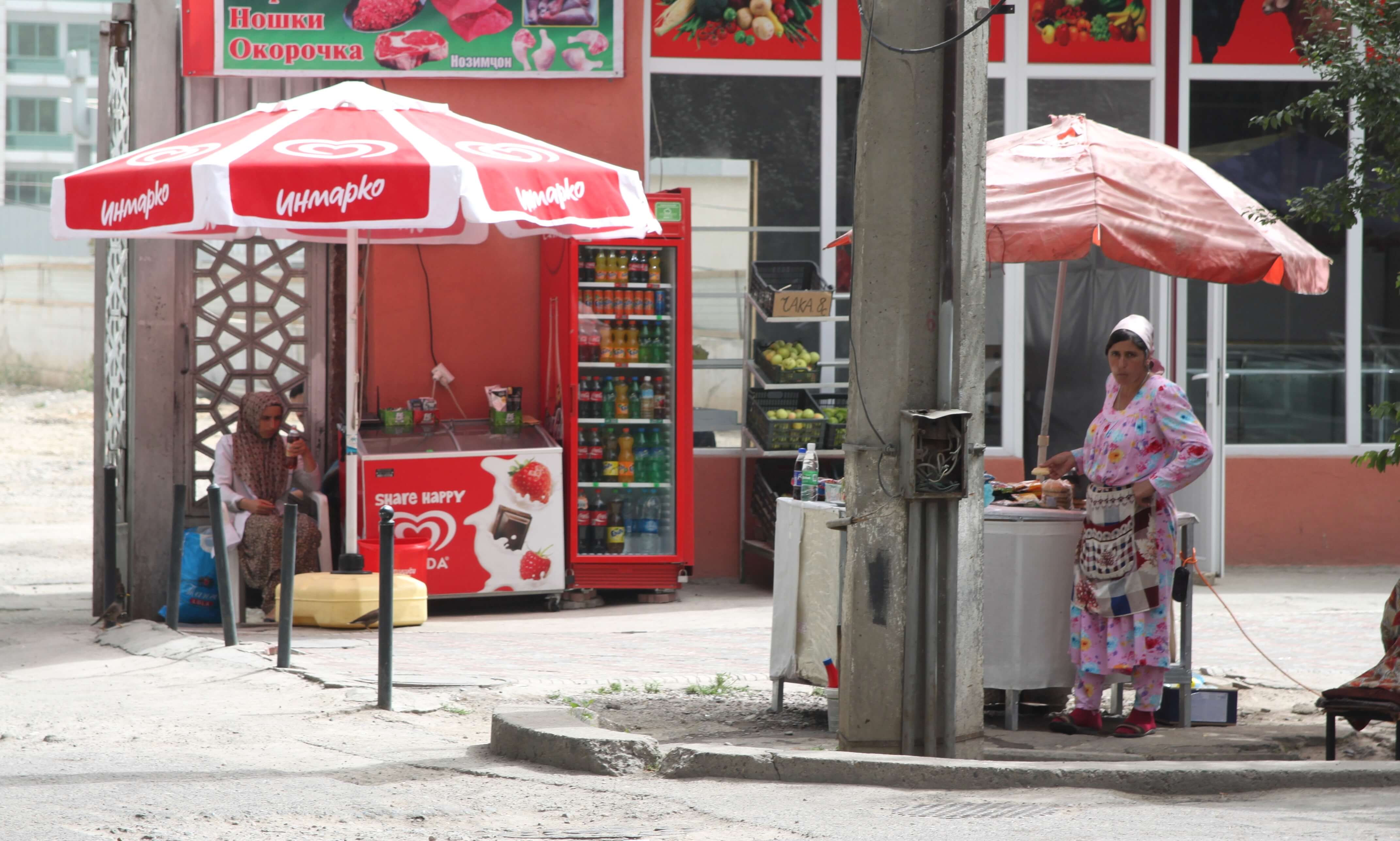 Vente de rue, Douchanbé Tadjikistan