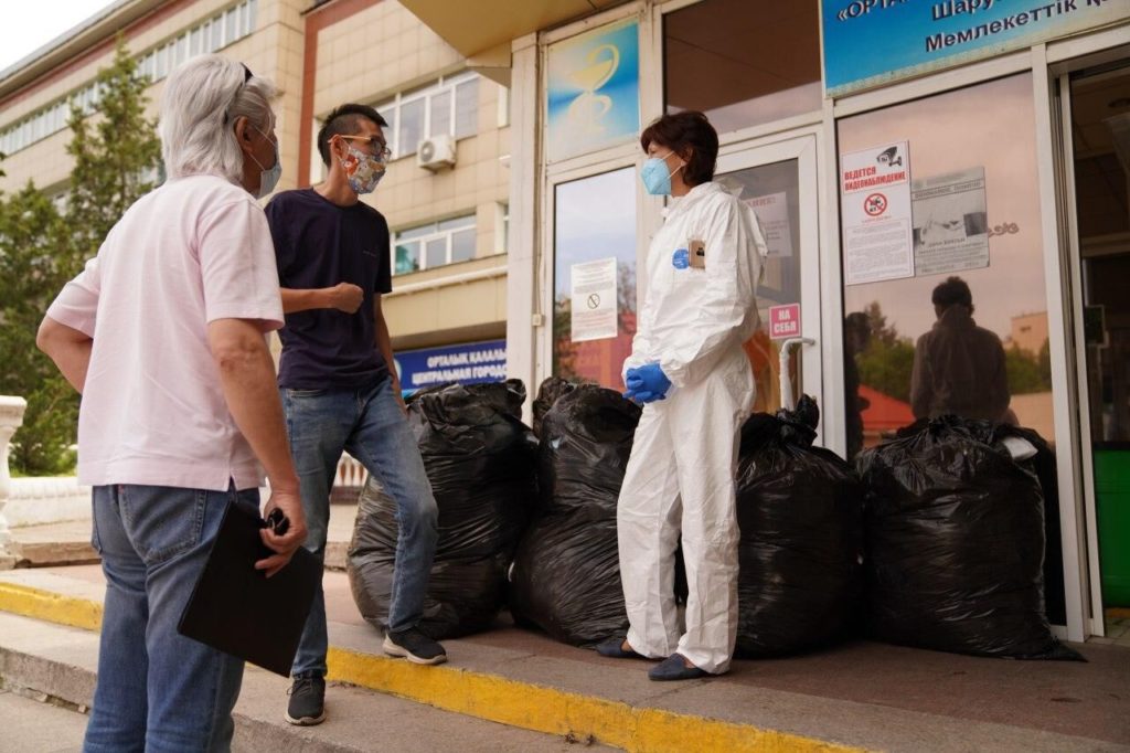 Kazakhstan Coronavirus Covid-19 Aide Médecins AqJurek Citoyens Entraide