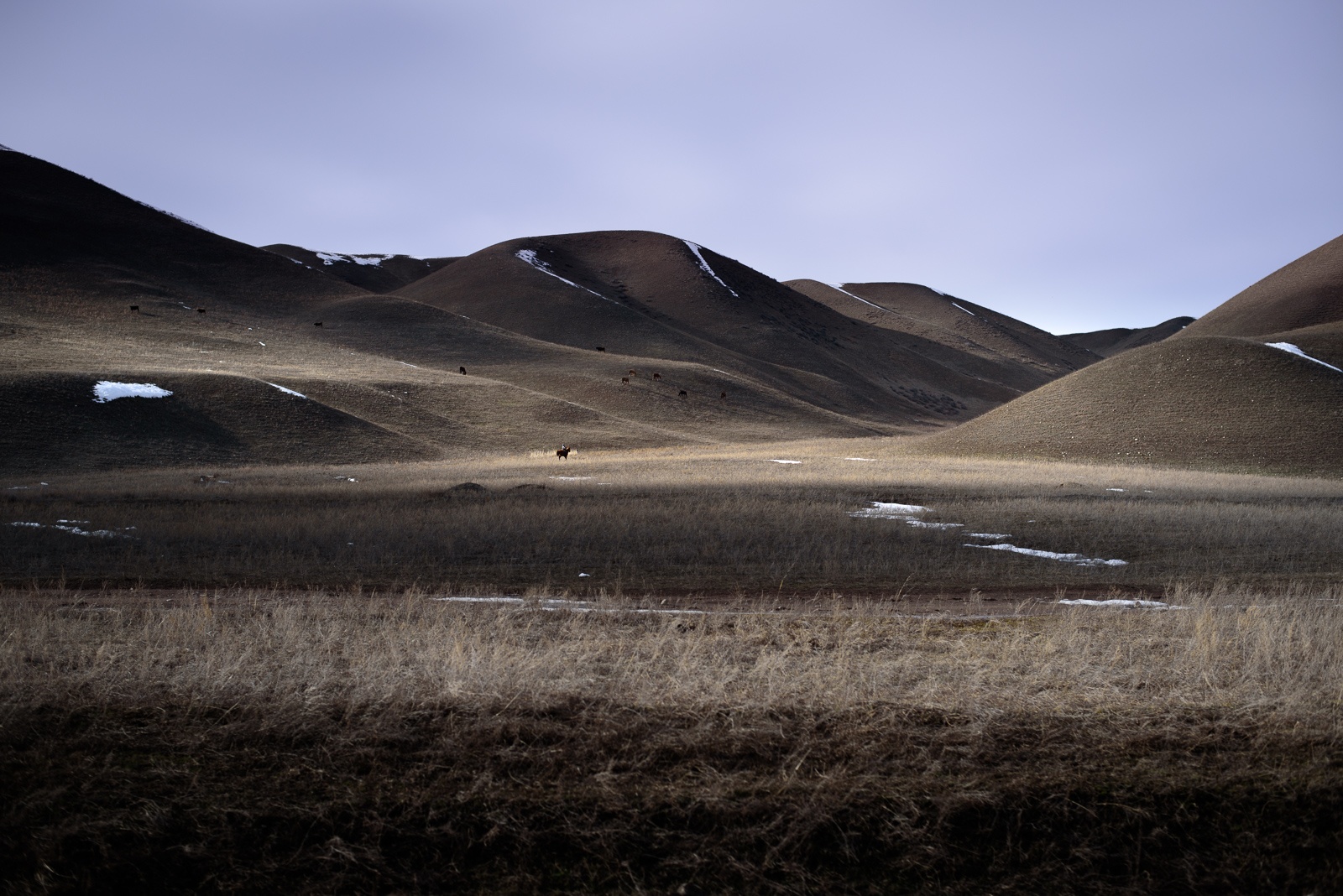 Paysage Kirghizstan lumière